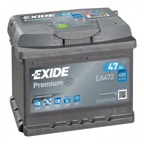Imagen de Batería EXIDE EA472 (equivale a TUDOR TA472) Premium Carbon Boost 