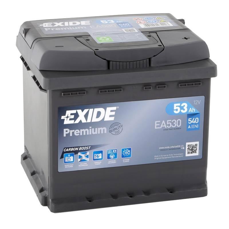 Imagen de Batería EXIDE EA530 (equivale a TUDOR TA530) Premium Carbon Boost 