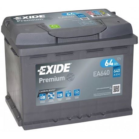 Imagen de Batería EXIDE EA640 (equivale a TUDOR TA640) Premium Carbon Boost 