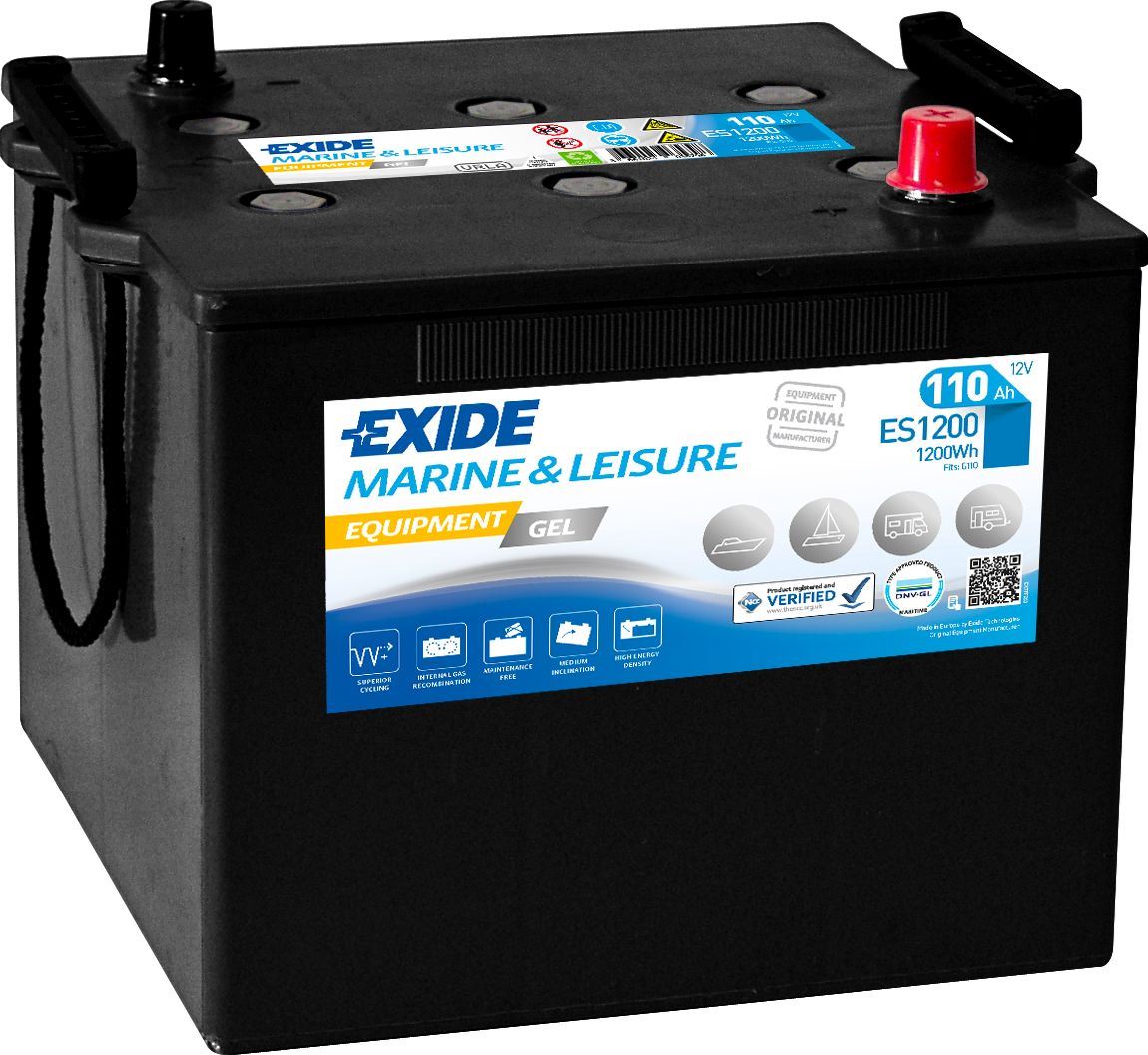 Imagen de Batería EXIDE ES1200 Marine & Leisure Equipment Gel 