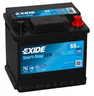 Imagen de Batería EXIDE EL550 (equivale a TUDOR TL550) Start-Stop EFB