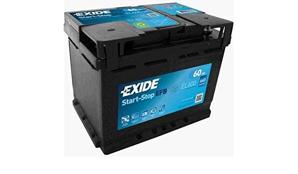 Imagen de Batería EXIDE EL600 (equivale a TUDOR TL600) Start-Stop EFB