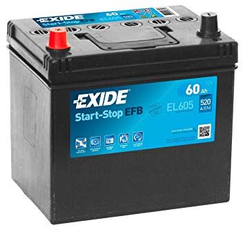 Imagen de Batería EXIDE EL605 (equivale a TUDOR TL605) Start-Stop EFB