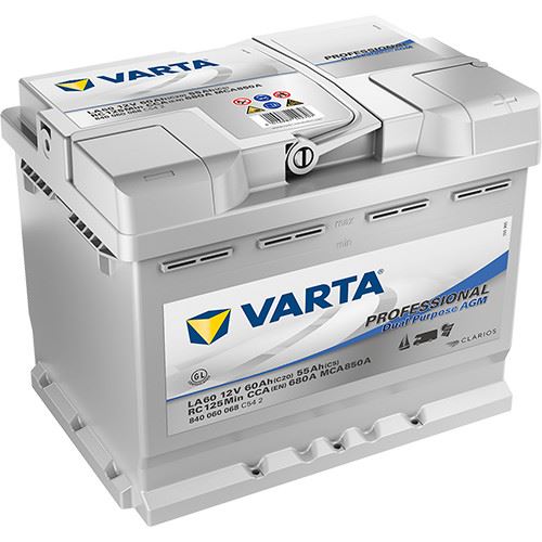 Imagen de Batería VARTA LA60 PROFESSIONAL AGM DUAL PURPOSE