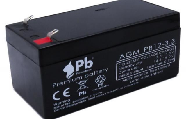 Imagen de Batería Premium Battery PB12-3,3 AGM Estacionaria