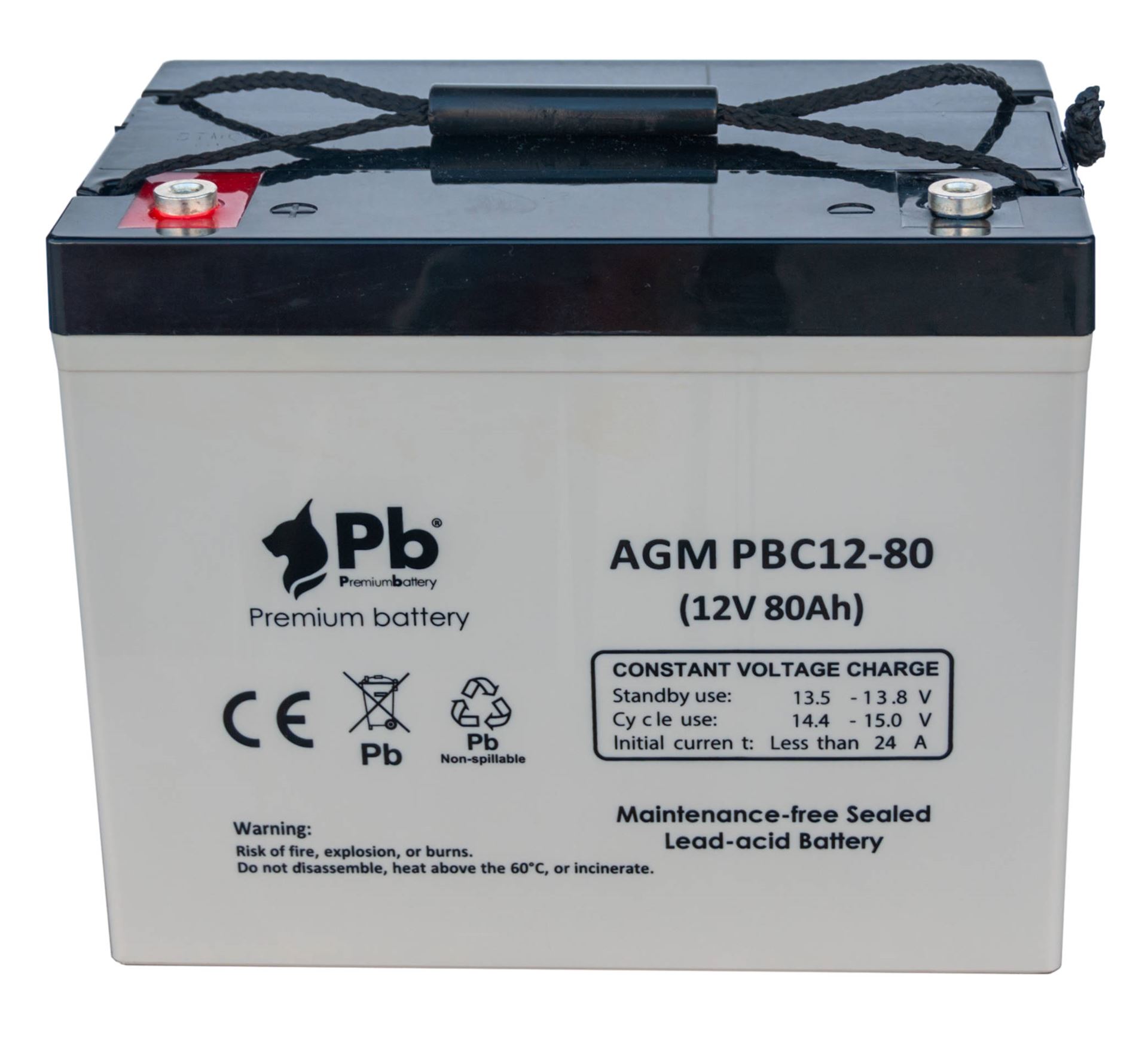 Imagen de Batería Premium Battery PBC12-80 AGM Ciclica