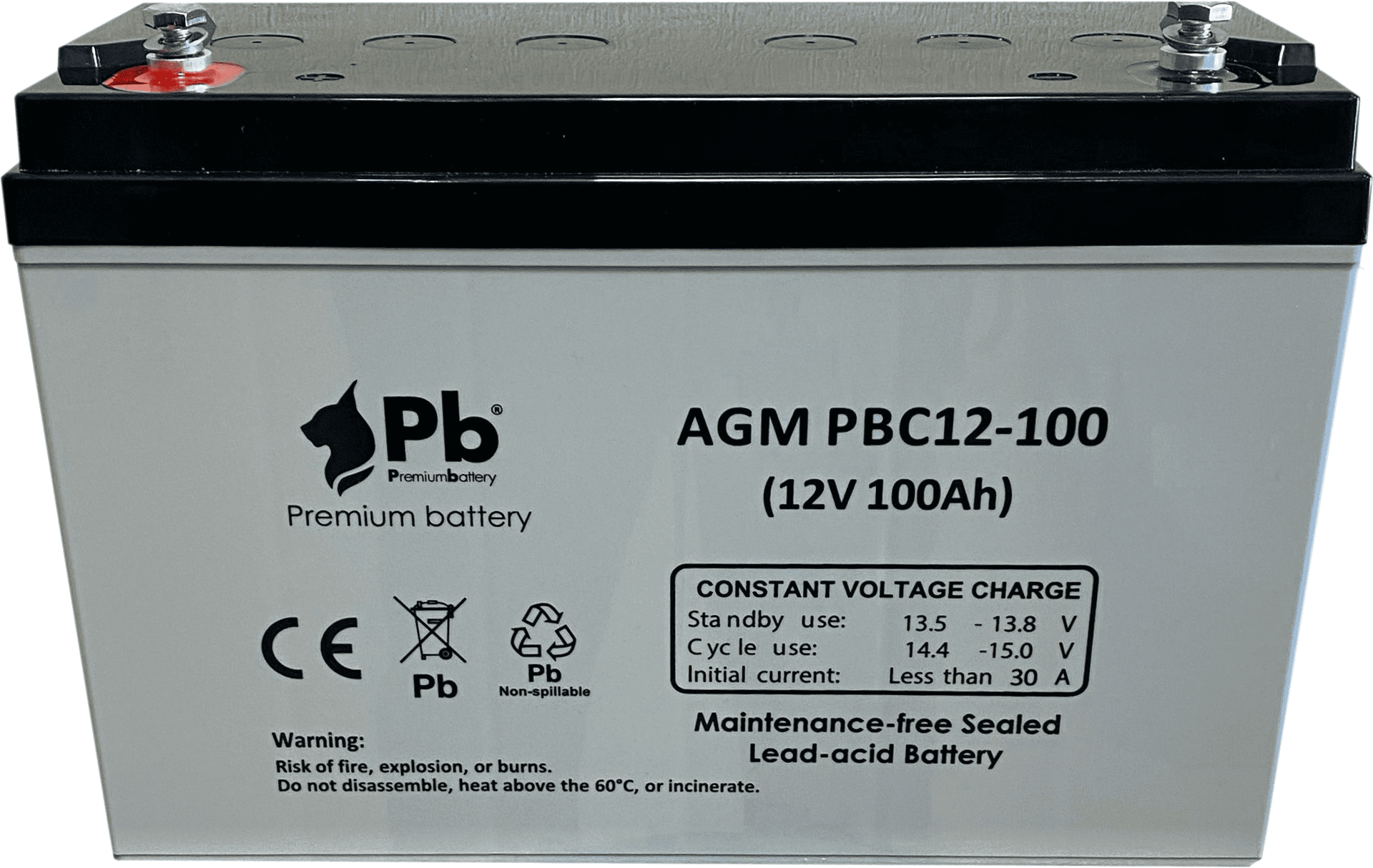 Imagen de Batería Premium Battery PBC12-100 AGM Ciclica