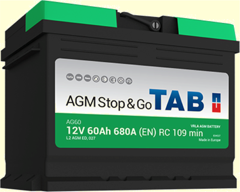 Imagen de BATERÍA TAB AG60 START-STOP AGM