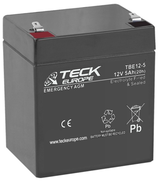 Imagen de Batería TECK TBE12-5 AGM Emergencia 