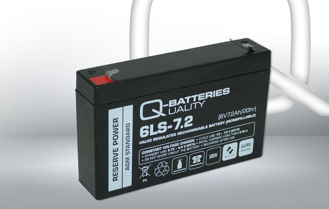 Imagen de Batería Q-BATTERIES 6LS-7.2 AGM Estacionaria 