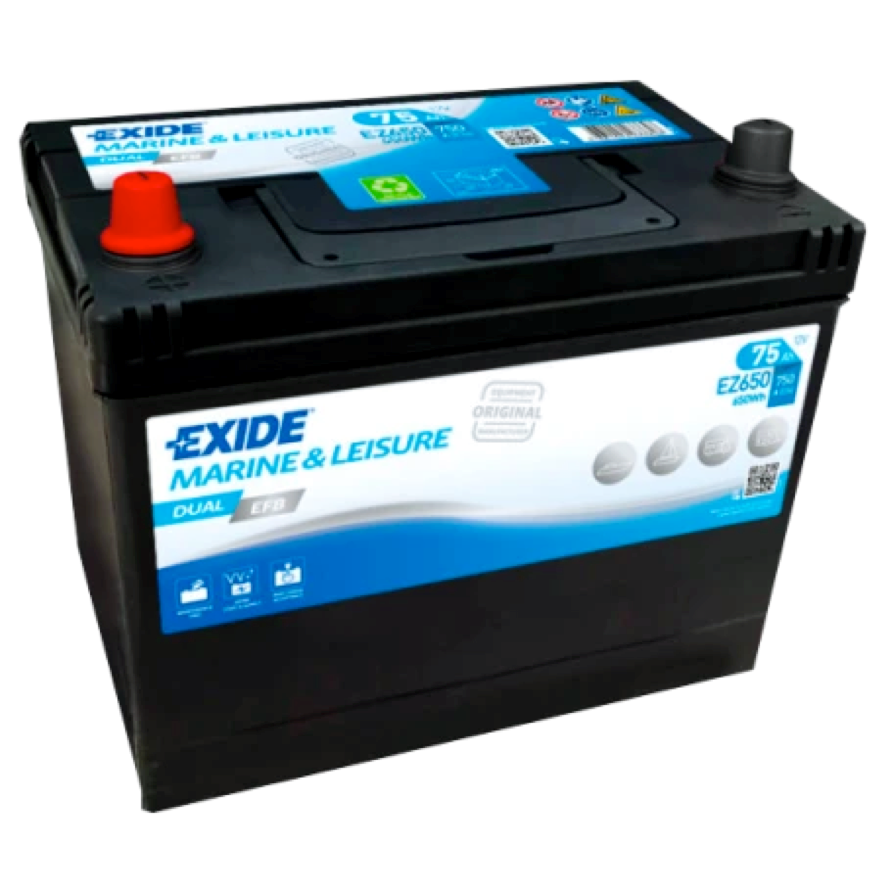 Imagen de Batería EXIDE EZ650 Marine & Leisure Dual EFB