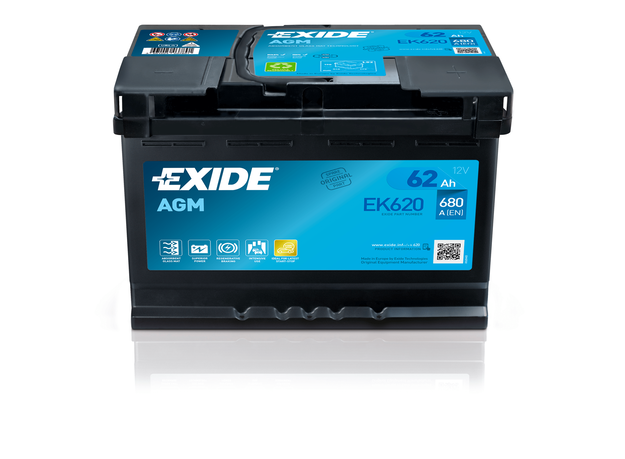 Imagen de Batería EXIDE EK620 Start-Stop AGM (equivale a TUDOR TK600)