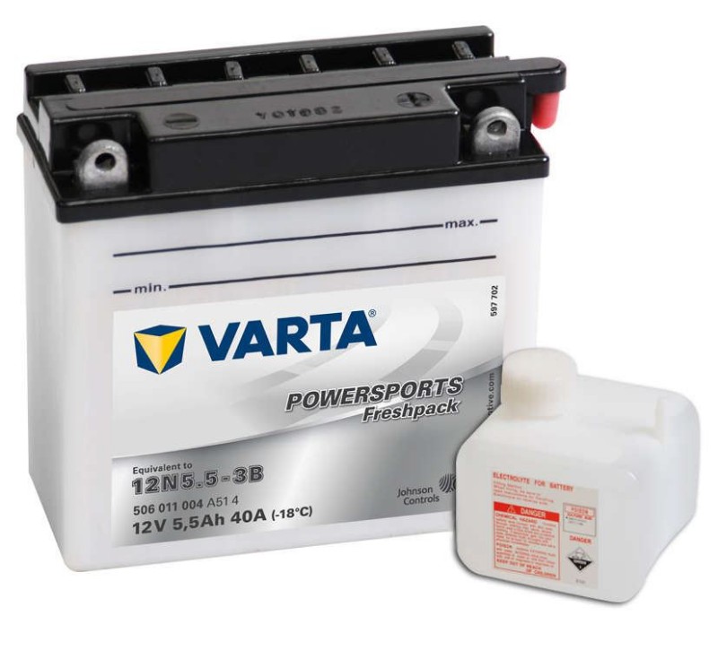 Imagen de BATERÍA VARTA Powerports SLI Freshpack 12N5.5-3B 12V 5,5Ah