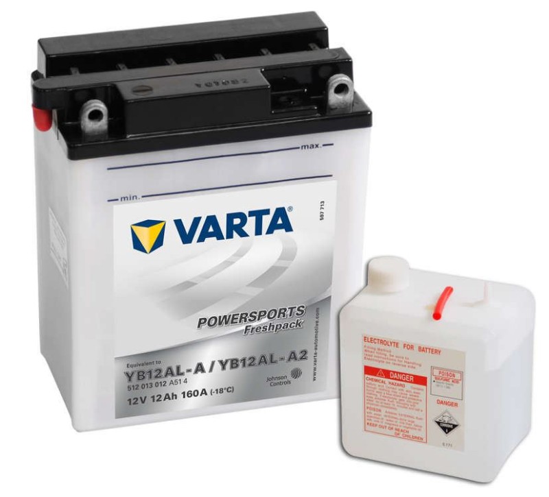 Imagen de BATERÍA VARTA Powerports SLI Freshpack YB12AL-A/ A2 12V 12Ah