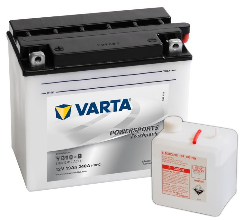 Imagen de BATERÍA VARTA Powerports SLI Freshpack YB16-B 12V 19Ah