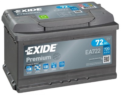 Imagen de Batería EXIDE EA722 (equivale a TUDOR TA722) Premium Carbon Boost 