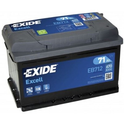 Imagen de Batería EXIDE EB712 (equivale a TUDOR TB712) Excell