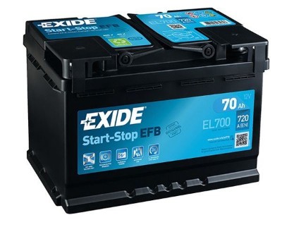 Imagen de Batería EXIDE EL700 (equivale a TUDOR TL700) Start-Stop EFB