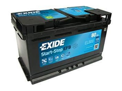 Imagen de Batería EXIDE EL800 (equivale a TUDOR TL800) Start-Stop EFB