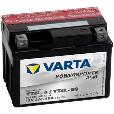 Imagen de VARTA Powersports AGM YT4L-BS