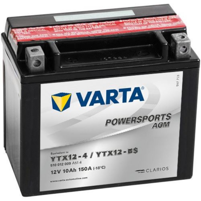 Imagen de BATERÍA VARTA Powersports AGM YTX12-BS 12V 10Ah