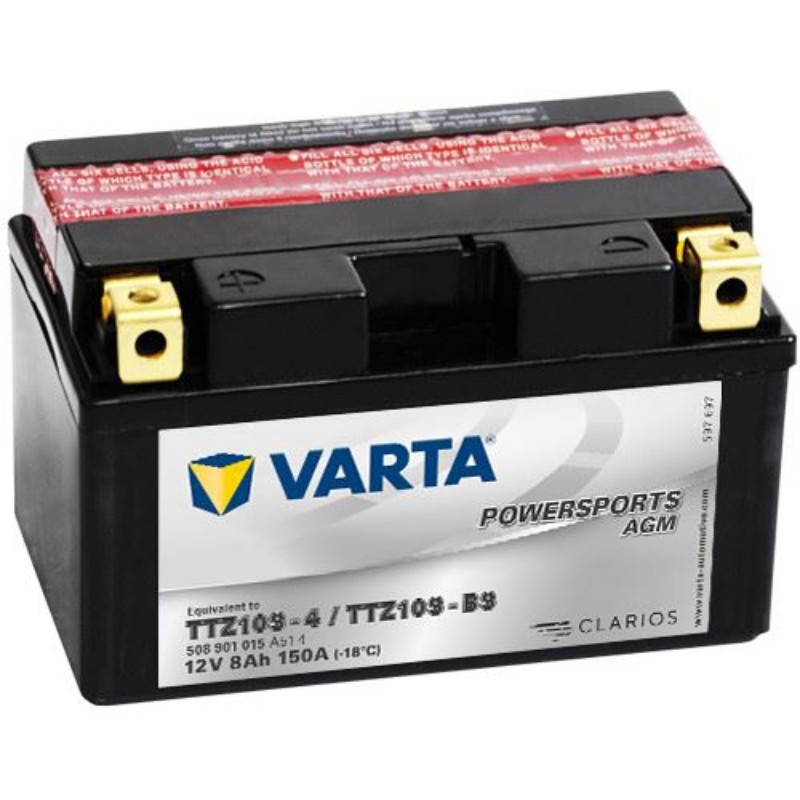Imagen de BATERÍA VARTA Powersports AGM YTZ10S-BS 12V 8Ah