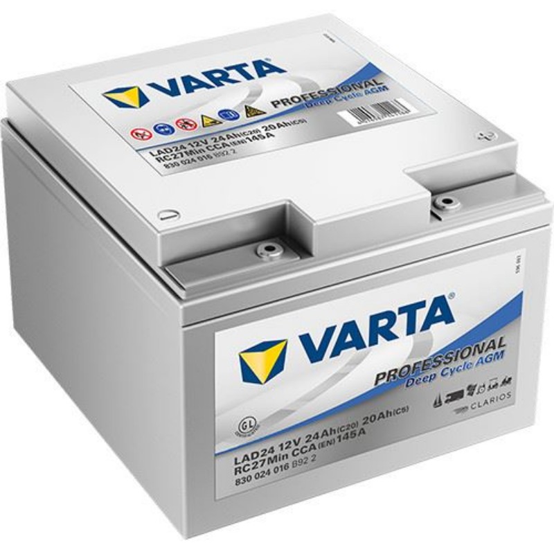 Imagen de BATERÍA VARTA LAD24 PROFESSIONAL AGM DEEP CYCLE 