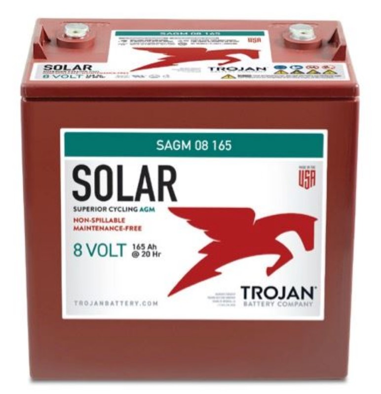 Imagen de Batería TROJAN SAES 08 165 Deep Cycle Solar AGM 