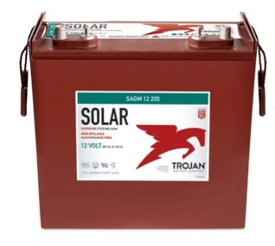 Imagen de Batería TROJAN SAES 12 205 Deep Cycle Solar AGM 