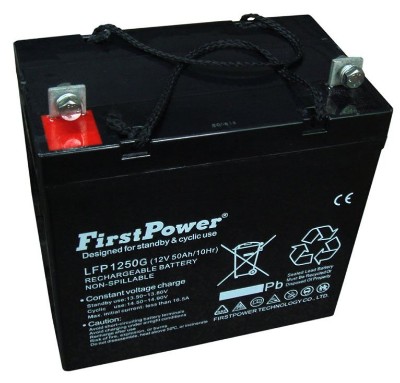 Imagen de BATERÍA FIRST POWER GEL Ciclica LFP1250G 12V 50Ah