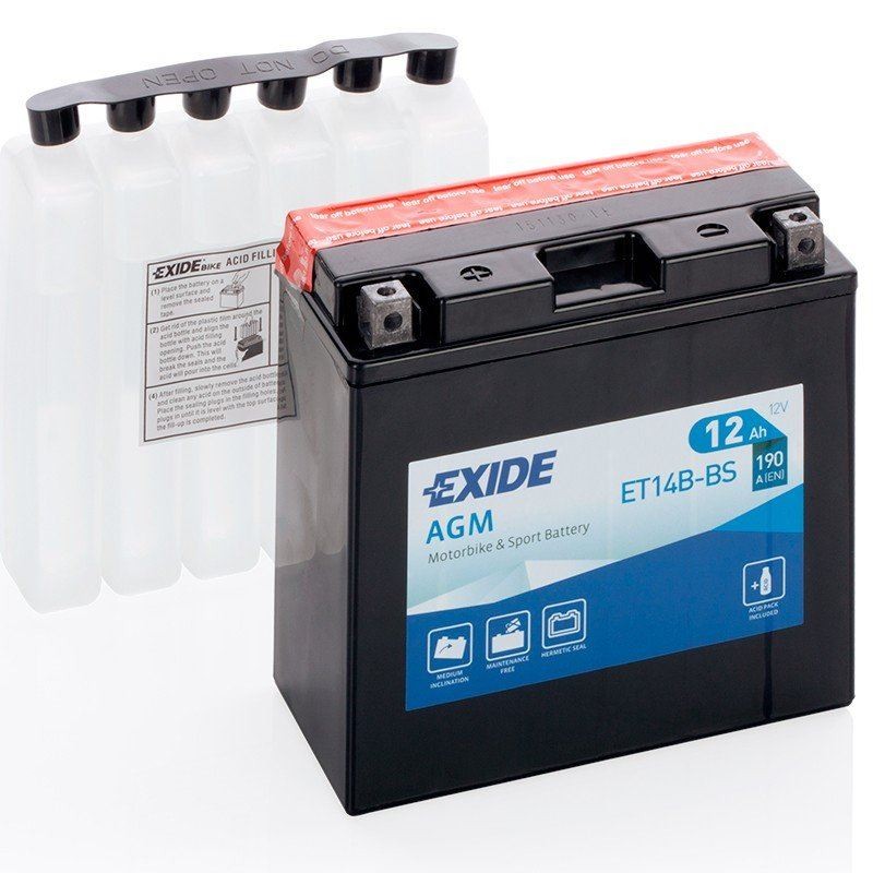 Imagen de BATERÍA EXIDE AGM ET14B-BS 12V 12Ah