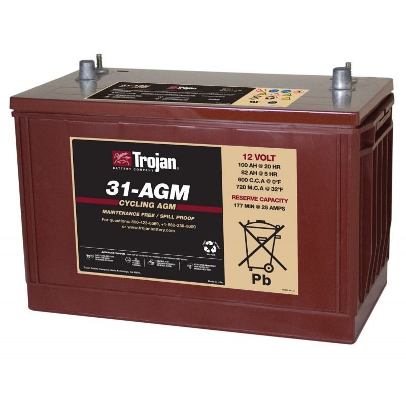 Imagen de Batería TROJAN 31-AGM Deep Cycle Motive 