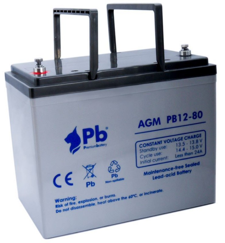 Imagen de Batería Premium Battery PB12-80 AGM Estacionaria