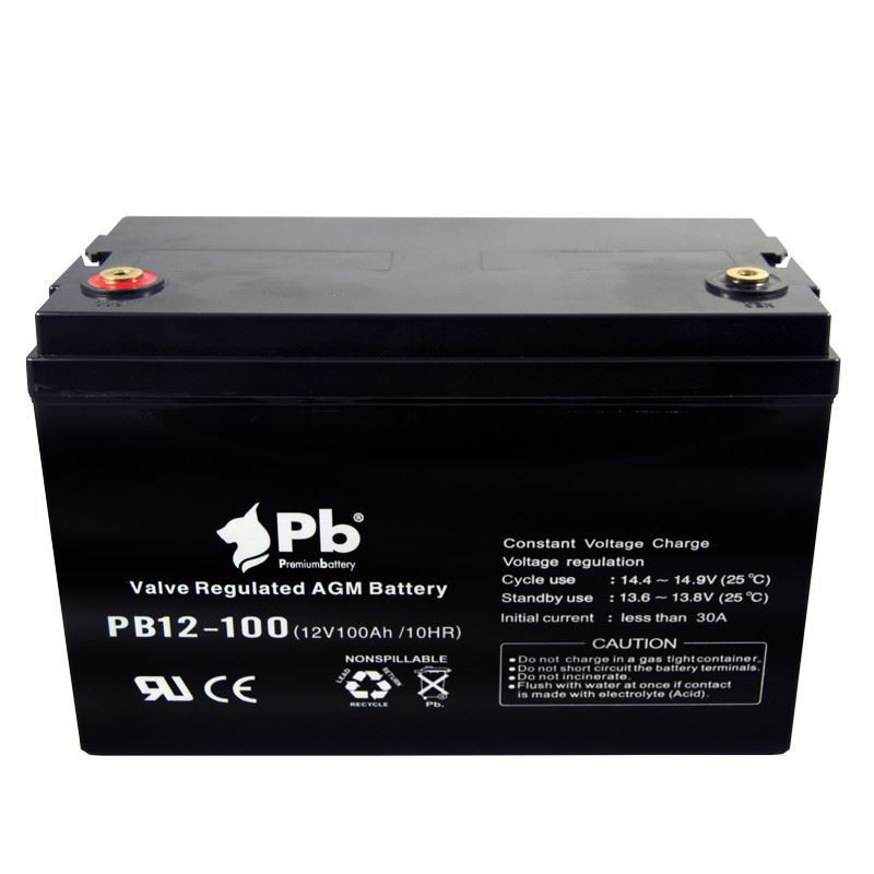 Imagen de Batería Premium Battery PB12-100 AGM Estacionaria