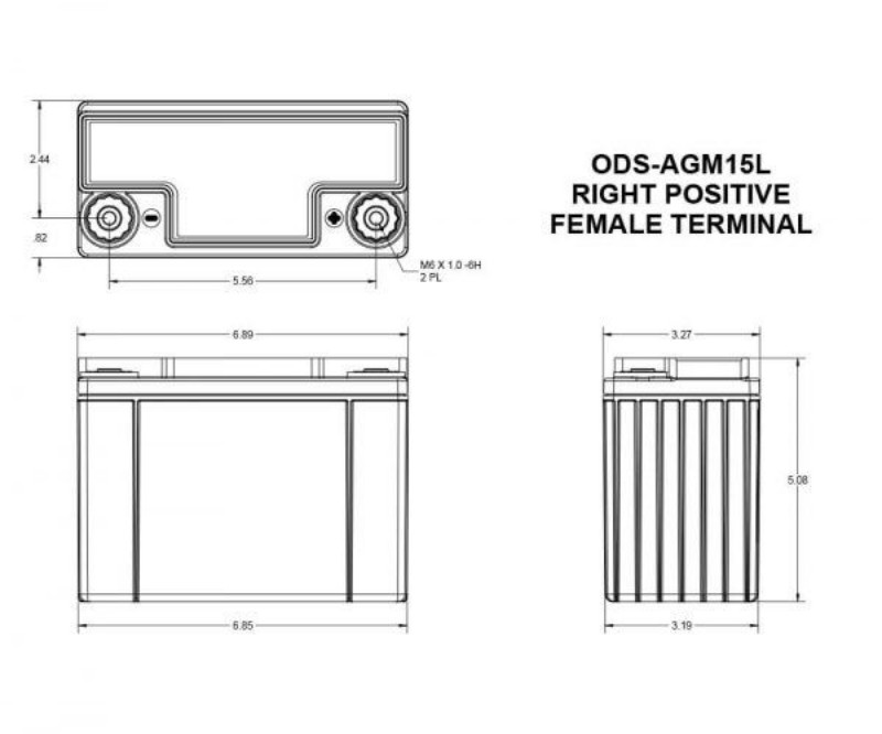 Imagen de BATERÍA ODYSSEY MOTORSPORTS  PC545 12V 13Ah