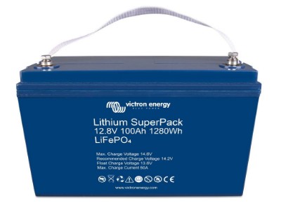 Imagen de Batería VICTRON 12,8V/100Ah Litio SuperPack Ciclica Alta descarga 