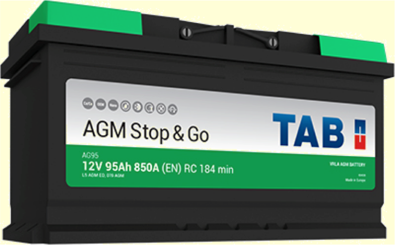 Imagen de BATERÍA TAB AG95 START-STOP AGM