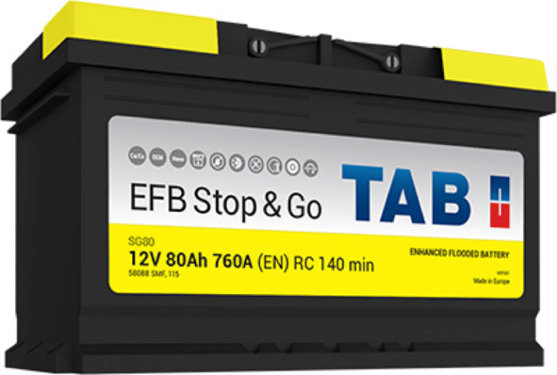 Imagen de BATERÍA TAB SG80 START-STOP EFB