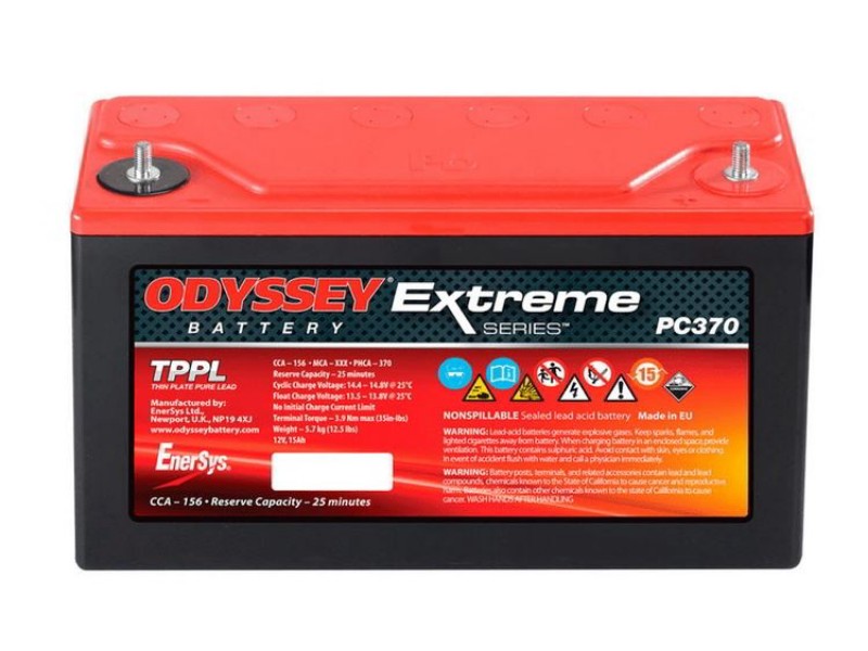 Imagen de BATERÍA ODYSSEY MOTORSPORTS  PC370 12V 15Ah