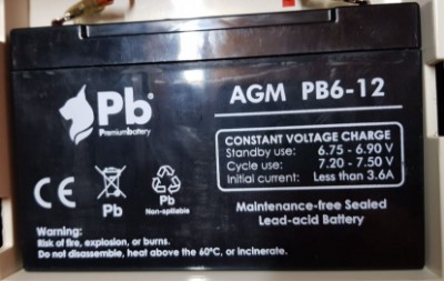 Imagen de Batería Premium Battery PB6-12 AGM Estacionaria