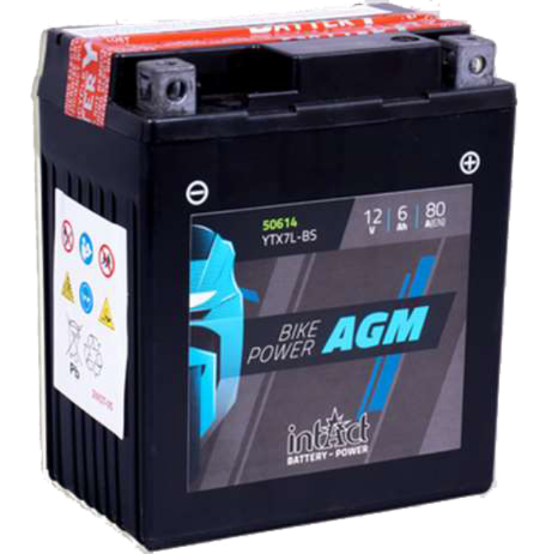 Imagen de BATERÍA INTACT AGM YTX7L-BS 12V 6Ah