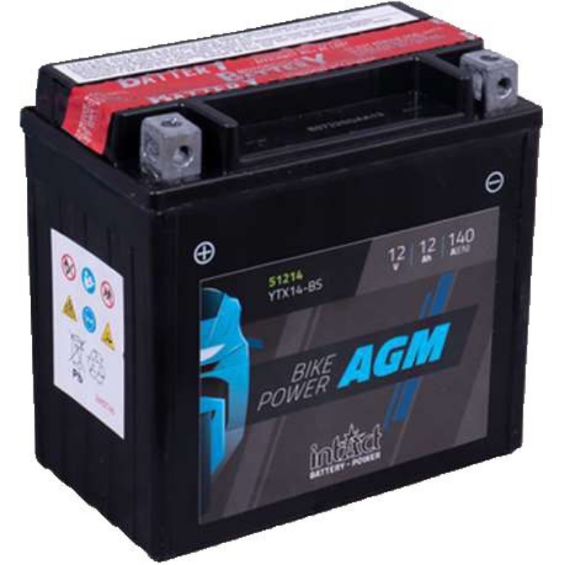 Imagen de BATERÍA INTACT AGM YTX14-BS 12V 12Ah