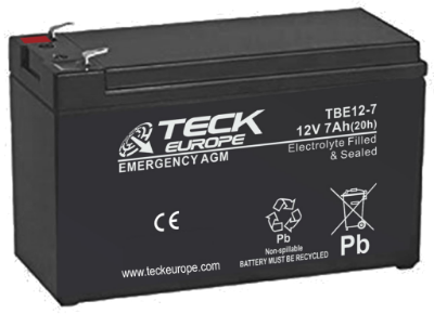 Imagen de Batería TECK TBE12-7 AGM Emergencia 