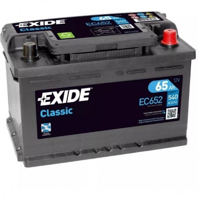 Imagen de Batería EXIDE EC652 (equivale a TUDOR TC652) Classic