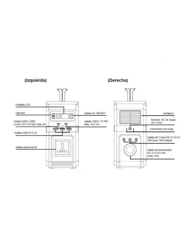 Imagen de BATERÍA KAISE AGM Portátil S710  