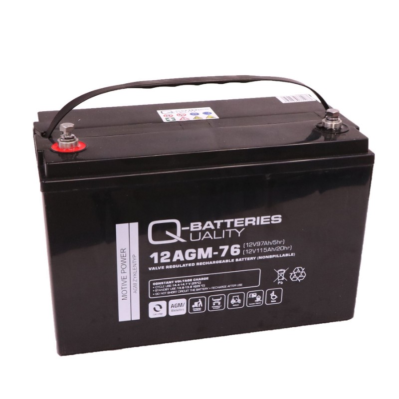 Imagen de Q-BATTERIES 12AGM-76 Traction Cíclica