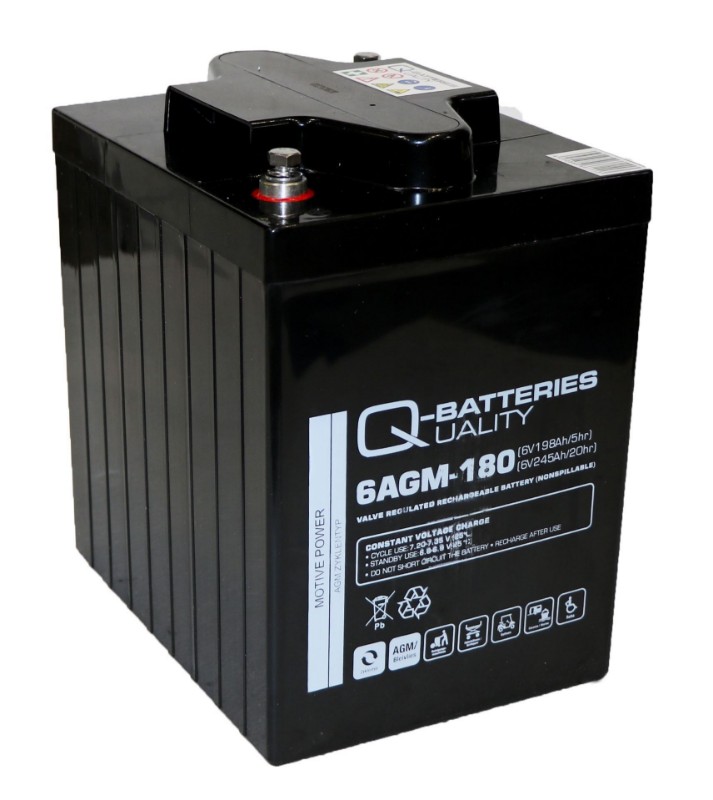 Imagen de Q-BATTERIES 6AGM-180 Traction Cíclica