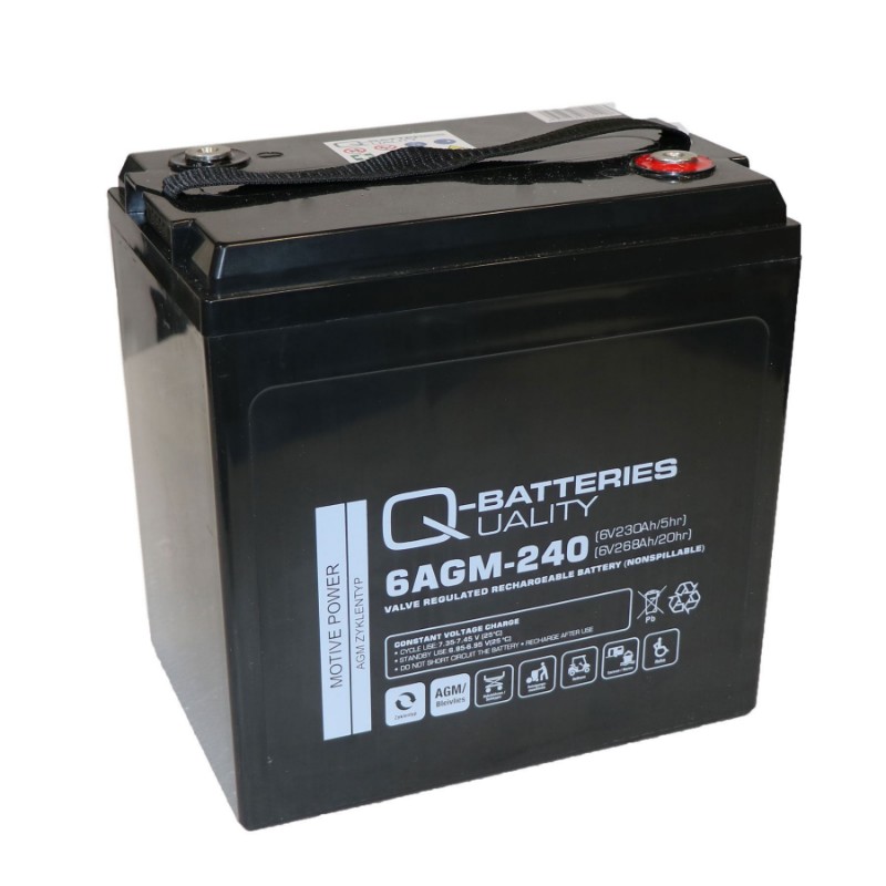 Imagen de Q-BATTERIES 6AGM-240 Traction Cíclica
