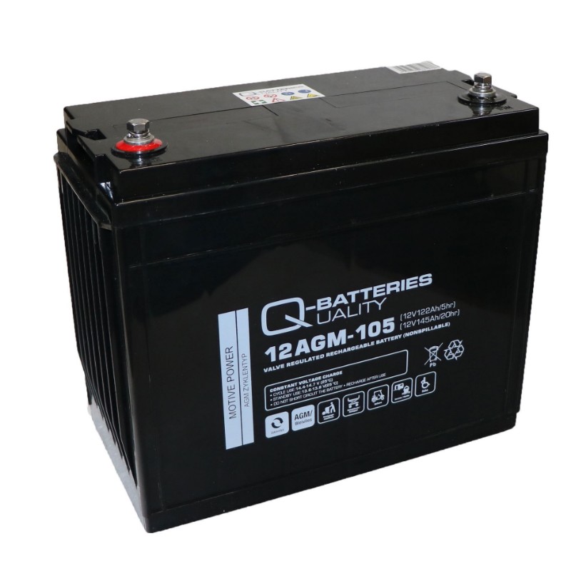 Imagen de Q-BATTERIES 12AGM-105 Traction Cíclica