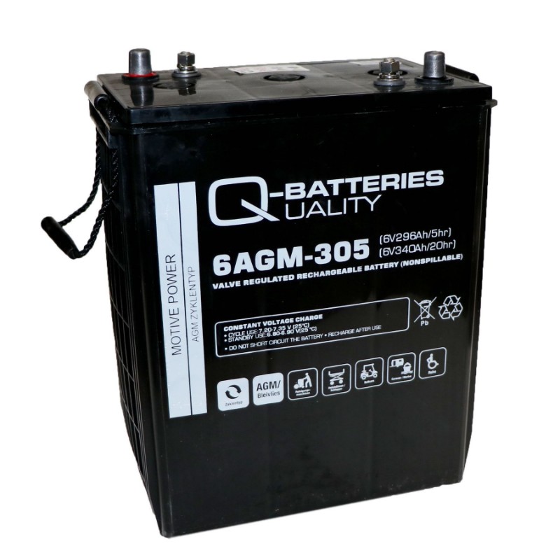 Imagen de Q-BATTERIES 6AGM-305 Traction Cíclica